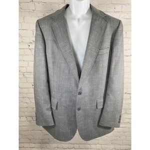 Adams Row by Richman Blue Multicolor 2 Button Blazer Jacket USA Made 42 READ